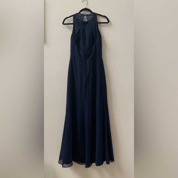 SZ 6 Navy Blue Hayley Paige Sleeveless Dress - Picture 2 of 4